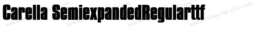 Carella SemiexpandedRegularttf字体转换